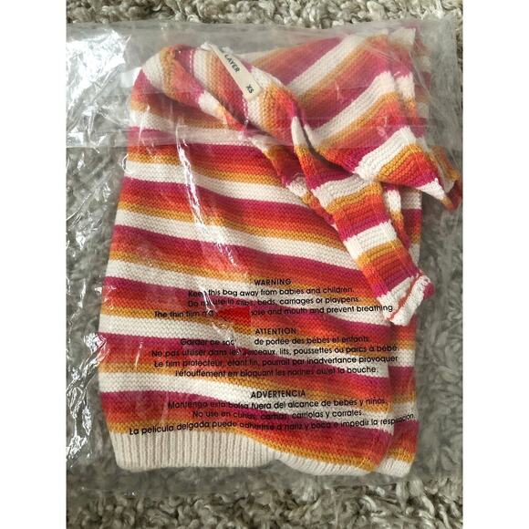 Marine Layer Finley Tank Knit Sleeveless V-Neck Sweater Top Sunset Stripe NWT XL - Picture 7 of 8